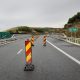 Restricții de circulație pe Autostrada Transilvania, sensul de mers Nădășelu-Gilău. Foto: Facebook Direcția Regională Drumuri și Poduri Cluj