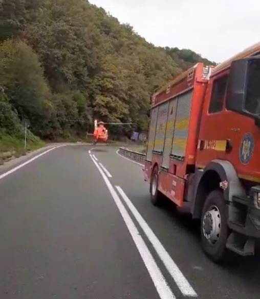 Cluj: ACCIDENT cu motociclist în apropiere de Valea Drăganului. A fost solicitat elicopterul SMURD