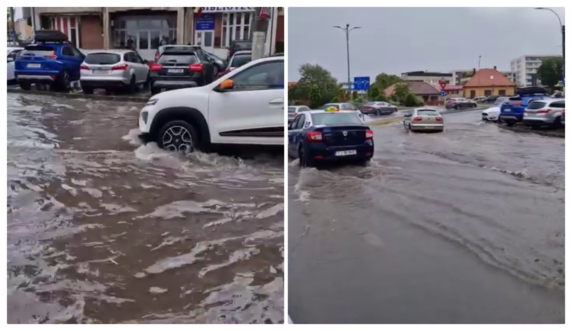 Clujul navigabil după o ploaie amărâtă! Nu reușesc să rezolve canalizarea de mai bine de zece ani - VIDEO