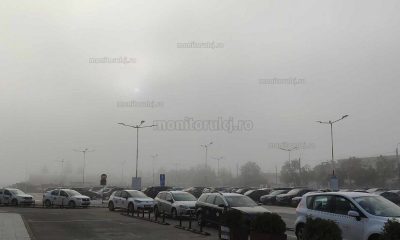Aeroportul Internațional Cluj, învăluit în ceață. Foto: monitorulcj.ro