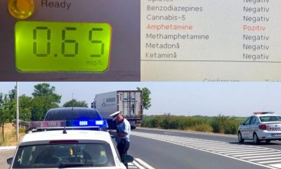 Peste 2.500 de șoferi drogați și alți 7.500 de șoferi beți, „trași pe dreapta” de la începutul anului. FOTO: Poliția Română/ Facebook