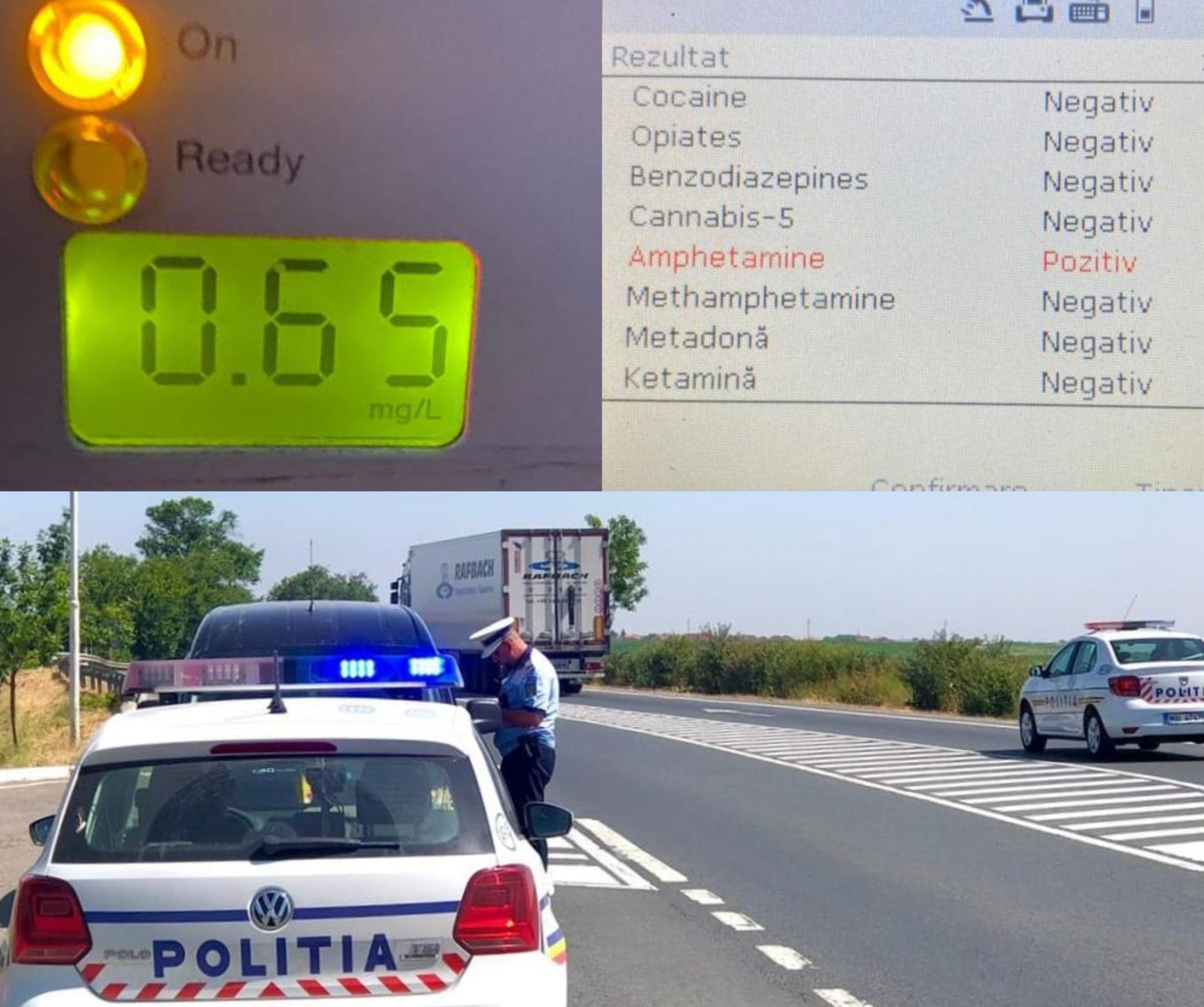 Peste 2.500 de șoferi drogați și alți 7.500 de șoferi beți, „trași pe dreapta” de la începutul anului. FOTO: Poliția Română/ Facebook