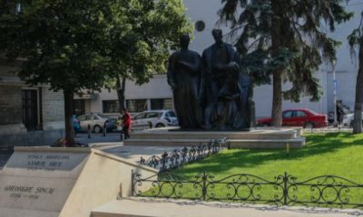 Grupul Statuar „Școala Ardeleană”, forma inițială/Foto: monuments-remembrance.eu