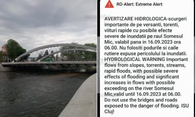 Avertizare de inundații pe Someș / Foto: monitorulcj.ro