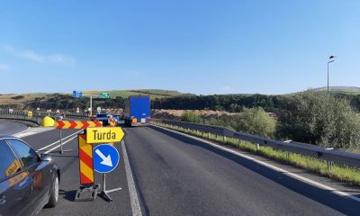 Restricții rutiere pe Autostrada Transilvania. Circulația spre Turda este deviată