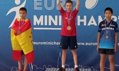 Alex Pop, campion european la tenis de masă/Foto: Federația Română de Tenis de Masă Facebook.com