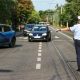 Polițist care dirijează traficul în Cluj-Napoca. Foto: Facebook Inspectoratul de Poliție Județean Cluj
