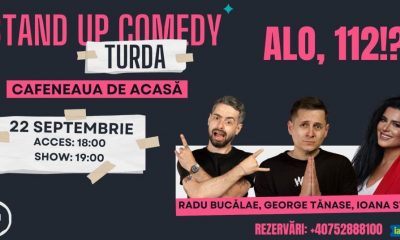 TurdaNews - Alo, 112!? - Un nou spectacol de Stand-Up Comedy la Turda, cu Bucălae, Tănase și Ioana!