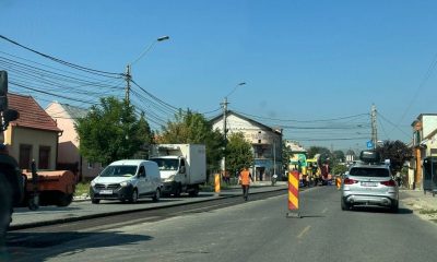 TurdaNews - Atenție șoferi! Au început lucrările de asfaltare pe strada Ștefan cel Mare din Turda! Traficul este îngreunat! (FOTO/VIDEO)