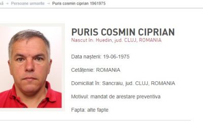 Bărbat din județul Cluj, căutat de Poliție / Foto: site-ul Poliției Române