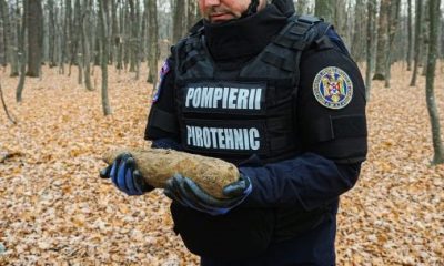 Un proiectil a fost găsit în Pădurea Făget, în timpul unei plimbări. A intervenit echipa pirotehnică de la ISU Cluj!