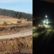 (Video) UMB mută la propriu Dealul Zimbor pentru a face loc Autostrăzii Transilvania. Imagini impresionante cu „furnicarul” care lucrează zi și noapte