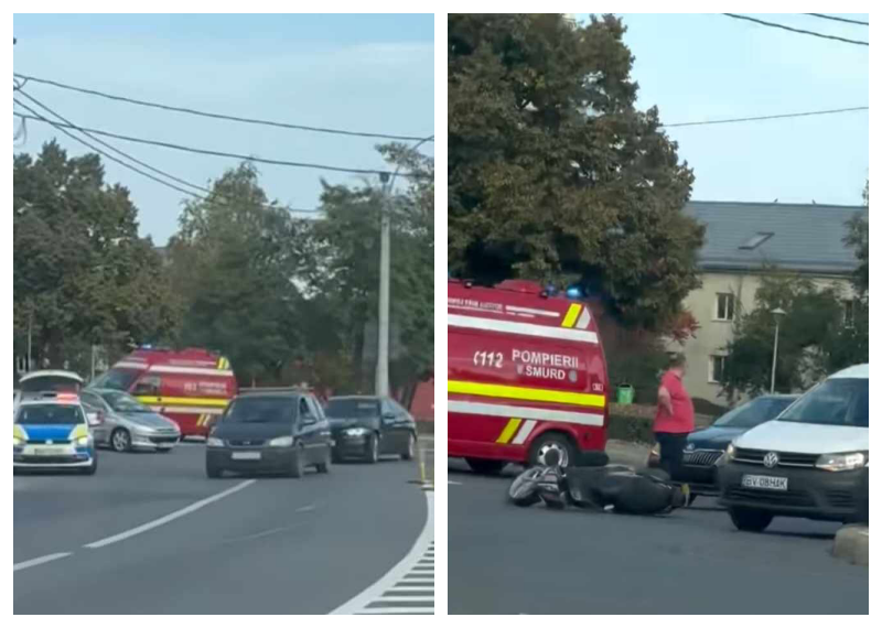 ACCIDENT pe strada Observatorului! Un tânăr a fost transportat de urgență la spital - VIDEO