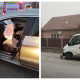 Accident între o dubă și o mașină în Dej! Un bărbat de 30 de ani a fost transportat la spital - FOTO