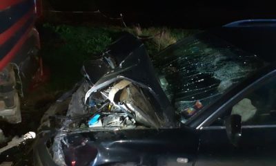 Un accident rutier a avut loc, vineri, în localitatea clujeană Ghirișu Român/ Foto: ISU Cluj