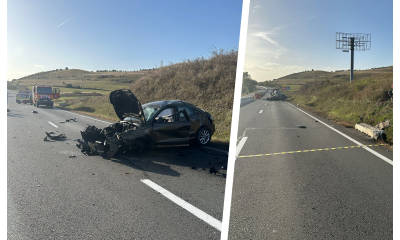 Accident tragic în Cluj! Un șofer și-a pierdut viața după ce a ajuns pe șosea în urma impactului violent, medicii s-au chinuit să-l salveze - FOTO