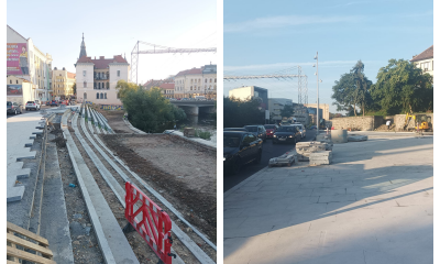 Amenajările la Someș de pe strada General Dragalina, diferite de proiectul propus inițial: În propuneri se ajungea la apă, în realitate zidul s-a menținut