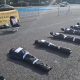 Bolnavii de cancer, protest cu 153 de saci întinși în fața Guvernului. "Cadavrele", numărul celor care mor zilnic de cancer în România