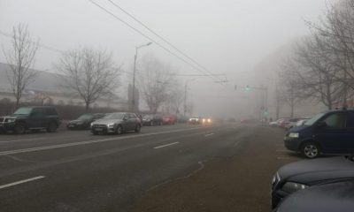 COD GALBEN de ceață în Cluj. Vizibilitate redusă în mai multe localități
