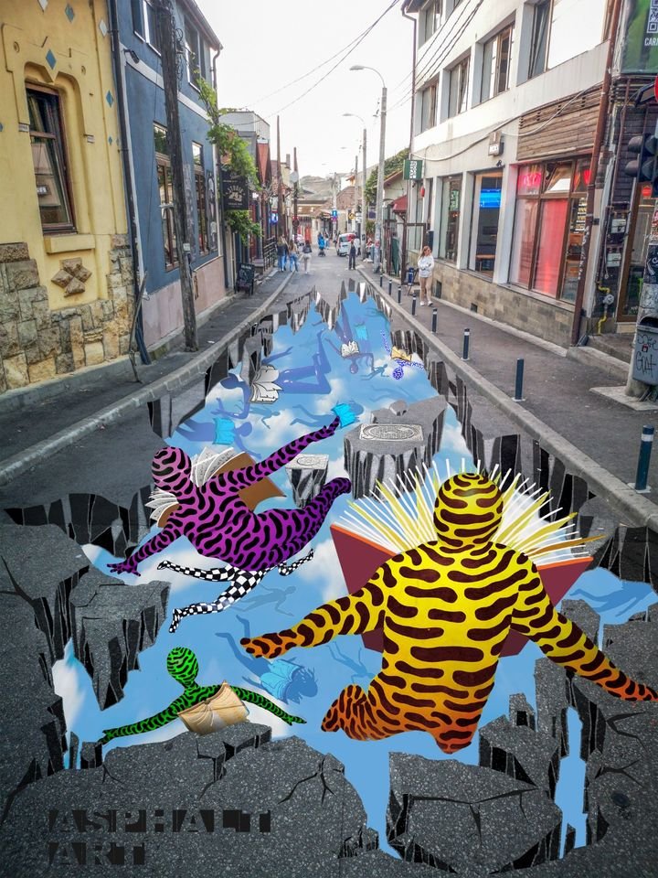 Cine va realiza „Asphalt Art” pe Strada Piezișă, cu 20.000 de dolari