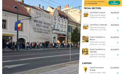 Coada uriașă la un fast-food din centru l-a șocat pe un clujean: „Clujul fast food pe trend, iar Primăria are spații prin centru lăsate de izbeliște”