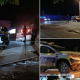 Patru poliţişti implicaţi în urmărirea unei maşini au fost răniţi, în noaptea de sâmbătă spre duminică, după ce două autospeciale de intervenţie în care se aflau s-au ciocnit/ Foto: aradon.ro
