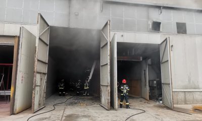 Incendiu în Cluj-Napoca, la un service auto de pe strada Beiușului