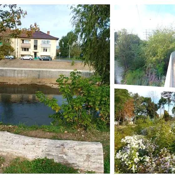 Parcul Feroviarilor va fi redat publicului larg peste o lună: „De pe băncile actuale abia se vede râul, dar e îmbucurător să vedem alei cu dale și iarbă”