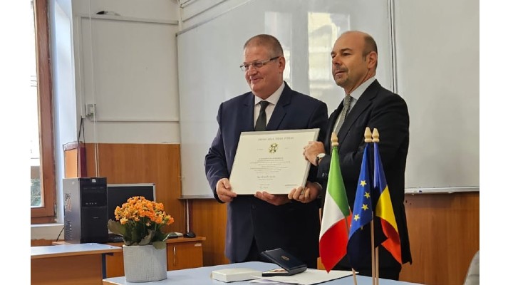 Profesor clujean, distins cu titlul Cavaler al Ordinului „Steaua Italiei”