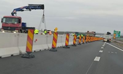 Restricții de circulație pe A10 Sebeș-Turda/ Foto: Directia Regionala de Drumuri si Poduri Cluj - Facebook