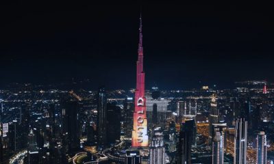 Proiecții pe pe Burj Khalifa. UNTOLD Dubai se lansează în februarie 2024 / Foto: UNTOLD