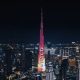 Proiecții pe pe Burj Khalifa. UNTOLD Dubai se lansează în februarie 2024 / Foto: UNTOLD
