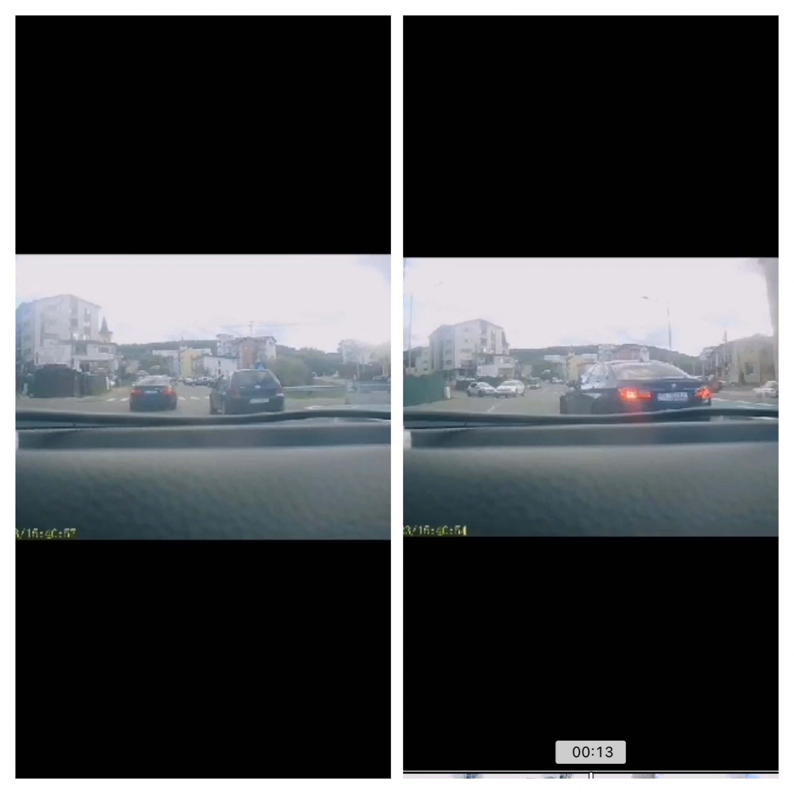 Scenă din traficul floreștean: ”Acest bogat nu avea răbdare să stea în spatele meu câteva secunde” - VIDEO