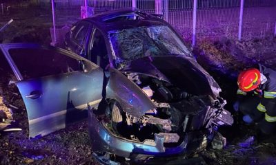 Șoferul care a provocat accidentul de la ieșire din Gherla era beat și posibil drogat / Foto: ISU Cluj