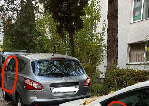 Trei mașini deteriorate noaptea trecută în Mănăștur: „Aparent prin lovituri cu picioarele. Dacă cineva a văzut ceva, ne-ar fi de mare ajutor” - FOTO
