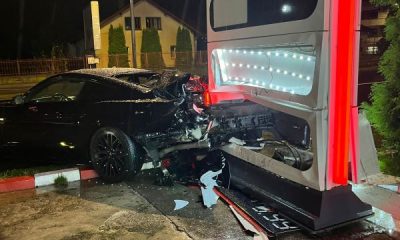 Un accident rutier a avut loc, duminică seară, pe Calea Turzii din municipiul Cluj-Napoca/ Foto: ISU Cluj