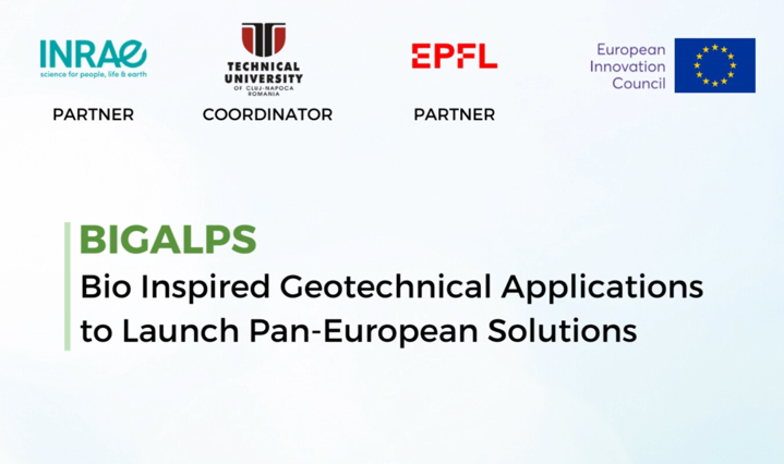 Universitatea Tehnică din Cluj-Napoca lansează proiectul  EIC  BIGALPS - o revoluție verde în stabilizarea alunecărilor de teren și a eroziunii