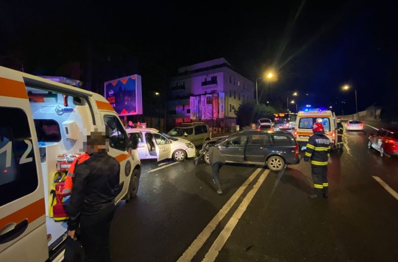Accident rutier produs pe Calea Turzii/Foto: ISU Cluj