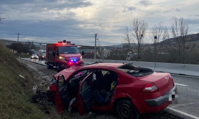 Accident sâmbătă dimineața în județul Cluj/ Foto: ISU Cluj