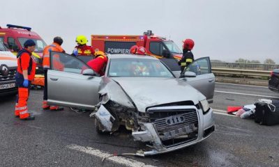Accident rutier produs pe centura Vâlcele-Apahida/Foto: ISU Cluj