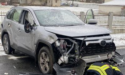 Accident rutier în Bucea, Cluj/Foto: ISU Cluj
