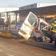 O ambulanță a fost implicată într-un accident rutier, produs luni dimineață, în zona localității Nima, județul Cluj/ Foto: gherlainfo.ro