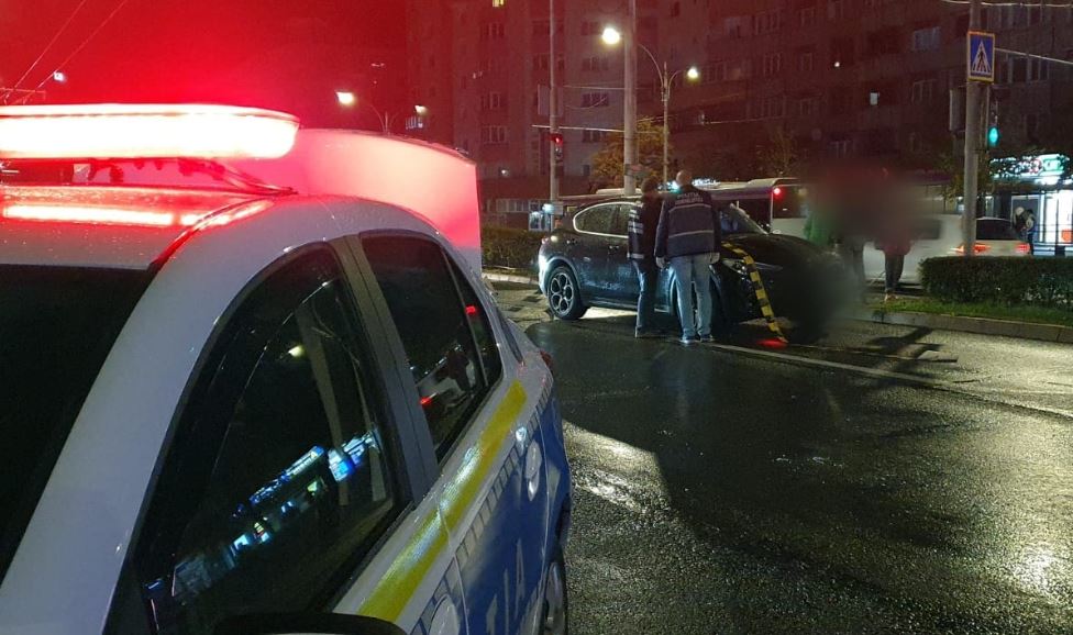 Bărbat accidentat în timp ce traversa strada neregulamentar/Foto: IPJ Cluj