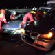 Patru persoane - trei adulţi şi un copil de 6 luni - au fost transportaţi, cu ambulanţele, la spitale din municipiul Sibiu, în urma unui accident care a avut loc pe autostrada A1, la ieşirea spre oraşul Cisnădie/ Foto: DRDP Brașov