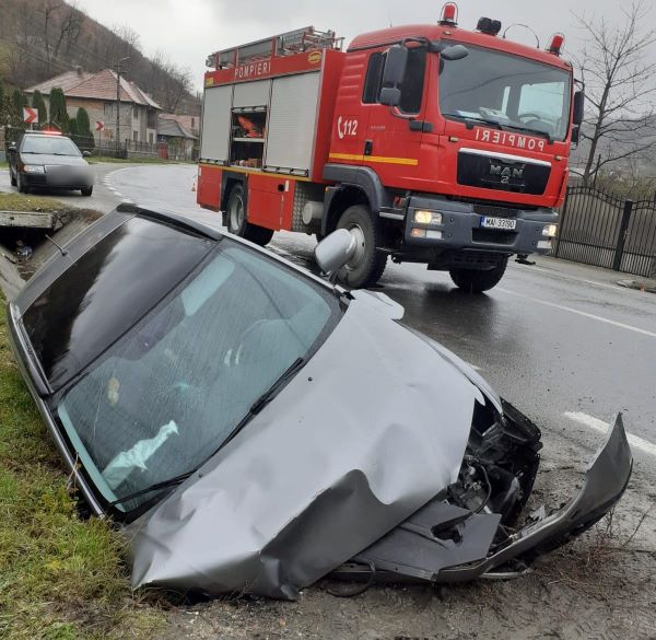 Accident în Poieni, Cluj/ Foto: ISU Cluj