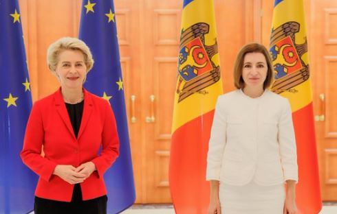 Președintele Comisiei Europene Ursula von der Leyen și Maia Sandu, președintele Republicii Moldova/Foto: Maia Sandu twitter