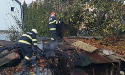 Intervenție pompieri pentru stingerea unui incendiu/Foto: ISU Cluj