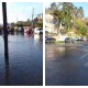 Inundații pe o stradă din Cluj-Napoca după ce o conductă subterană a fost avariată - VIDEO