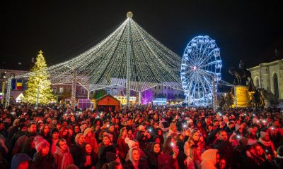 Momente magice, și aseară, la Târgul de Crăciun din Cluj-Napoca. Ce poți face astăzi pe „Planeta Crăciun”
