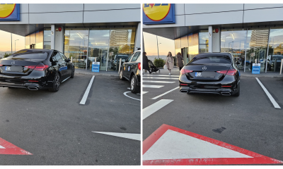 Parcare la Lidl Cluj. Oare de ce numai cei cu mașini ”bengoase” sunt nesimțiți? - FOTO
